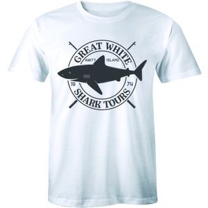 Great White Amity Island Shark Tours T-shirt Tee